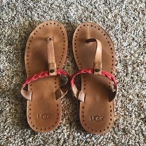 Ugh leather sandals flip flop